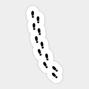 foot steps Sticker